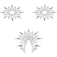 Пэстисы Breast and Pubic Jewelry белые Crystal Sticker