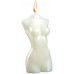 Белая фигурная свеча Женское Тело 9 см