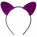 Ободок с ушками My rules фиолетовый Ободок с ушками My rules фиолетовый