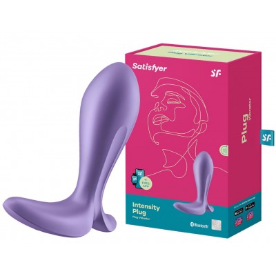 Анальная смарт-втулка с вибрацией и стимулятором промежности Satisfyer Intensity Plug Violet Анальная смарт-втулка с вибрацией и стимулятором промежности Satisfyer Intensity Plug Violet