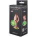 Анальная пробка Diamond Emerald Shine S розовое золото