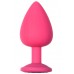 Анальная пробка Emotions Cutie Large Pink Black Crystal 