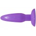 Анальная пробка на присоске фиолетовая Анальная пробка на присоске фиолетовая