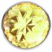 Анальная пробка Diamond Yellow Sparkle L серебро