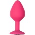 Анальная пробка Emotions Cutie Medium Pink Black Crystal