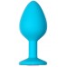 Анальная пробка Emotions Cutie Medium Turquoise Pink Crystal