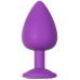 Анальная пробка Emotions Cutie Large Purple Light Blue Crystal