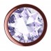 Анальная пробка Diamond Moonstone Shine S розовое золото