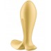 Анальная смарт-втулка с вибрацией и стимулятором промежности Satisfyer Intensity Plug Yellow Анальная смарт-втулка с вибрацией и стимулятором промежности Satisfyer Intensity Plug Yellow