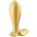 Анальная смарт-втулка с вибрацией и стимулятором промежности Satisfyer Intensity Plug Yellow Анальная смарт-втулка с вибрацией и стимулятором промежности Satisfyer Intensity Plug Yellow