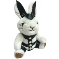 Игрушка-брелок БДСМ зайчик в портупее 18 см