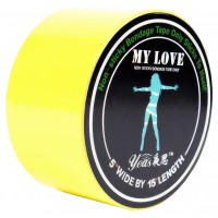 Желтая бондажная лента My Love 15 м