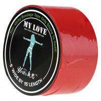 Красная бондажная лента My Love 15 м