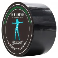 Черная бондажная лента My Love 15 м
