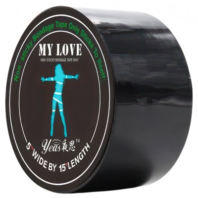 Черная бондажная лента My Love 15 м Черная бондажная лента My Love 15 м