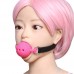 Дышащий кляп-шар из силикона Black-Pink S Дышащий кляп-шар из силикона Black-Pink S
