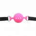 Дышащий кляп-шар из силикона Black-Pink S Дышащий кляп-шар из силикона Black-Pink S