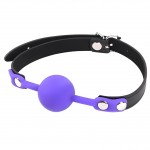 Силиконовый пурпурный кляп