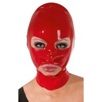 Красная маска из латекса женская