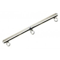 Серебряная бондажная распорка с тремя карабинами