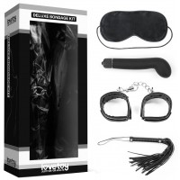 Набор для ролевых игр Deluxe Bondage Kit (маска, наручники, плеть, G-вибратор)