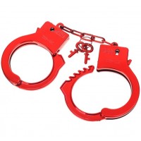 Пластмассовые красные наручники