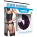 Фиолетовые металлические наручники с мехом Fetish Pleasure