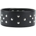 Широкий кожаный чокер с заклепками