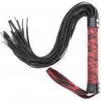 Плеть Flogger с темно-красной ручкой 44 см