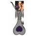 Черный пэдл с фиолетовым сердечком Allure Lingerie X-Play 30 см