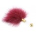 Эротический перьевой тиклер бордового цвета 16 см