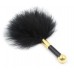 Эротический перьевой тиклер черного цвета 16 см