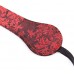 Черно-красный пэдл с шелковым рисунком 32 см