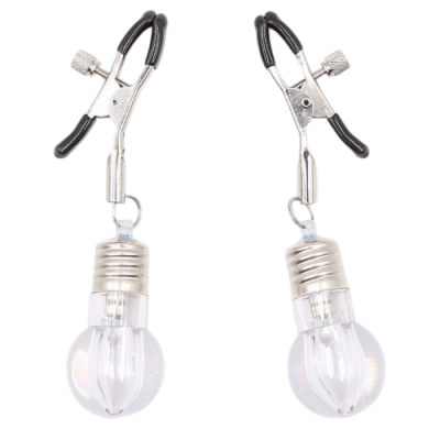 Светящиеся зажимы для сосков с лампочками Светящиеся зажимы для сосков с лампочками