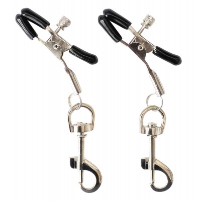 Металлические зажимы для сосков с карабинами Металлические зажимы для сосков с карабинами