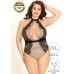 Соблазнительное боди с оголенным декольте и кружевом Candy Girl Samantha XXL