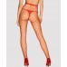 Сексуальные красные колготки в крупную сетку XL/XXL