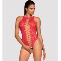 Дерзкое красное боди с открытой спинкой S/L