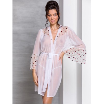 Пикантный белый пеньюар Lovelia XXL/XXXL Пикантный белый пеньюар Lovelia XXL/XXXL