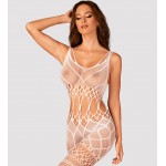 Утонченный кэтсьюит с открытым доступом белого цвета S/L