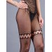 Боди-комбинезон черный в сетку с имитацией боди (Impulse) S-L