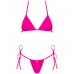 Яркое мини-бикини Bella Vista розового цвета OS