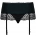 Кружевной пояс для чулок с трусиками Miamor L/XL