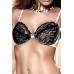 Нежно-розовый бюстгальтер с черным кружевом Have Fun Princess 80C Нежно-розовый бюстгальтер с черным кружевом Have Fun Princess 80C
