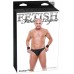 Черные мужские стринги с фиксаторами Fetish Bondage Thong XXL/XXXL