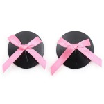Черные пэстисы с розовыми бантиками