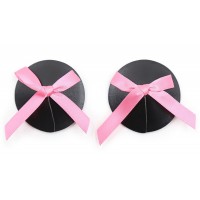 Черные пэстисы с розовыми бантиками