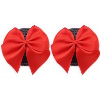 Черные пэстисы с красными бантиками