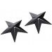 Черные металлические пэстисы звездочки