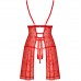 Пикантный красный бэби-долл со стрингами XL/XXL